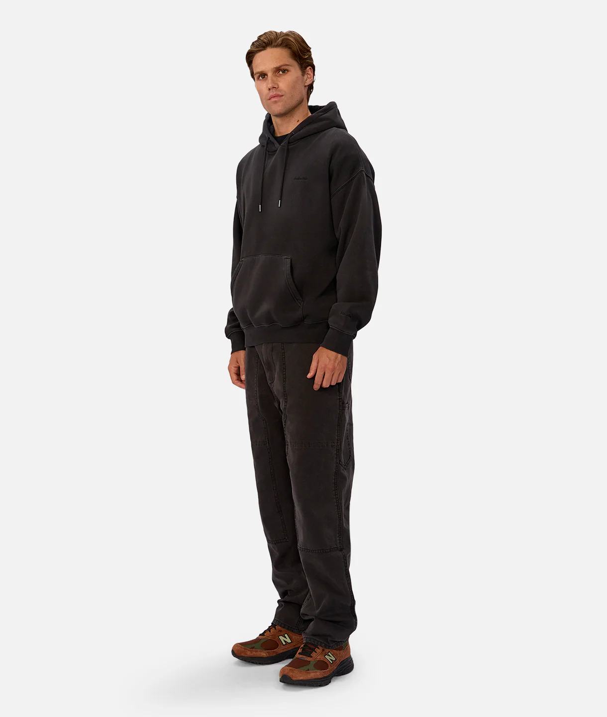 The New Del Sur Washed Hoodie - Washed Black - Image 9