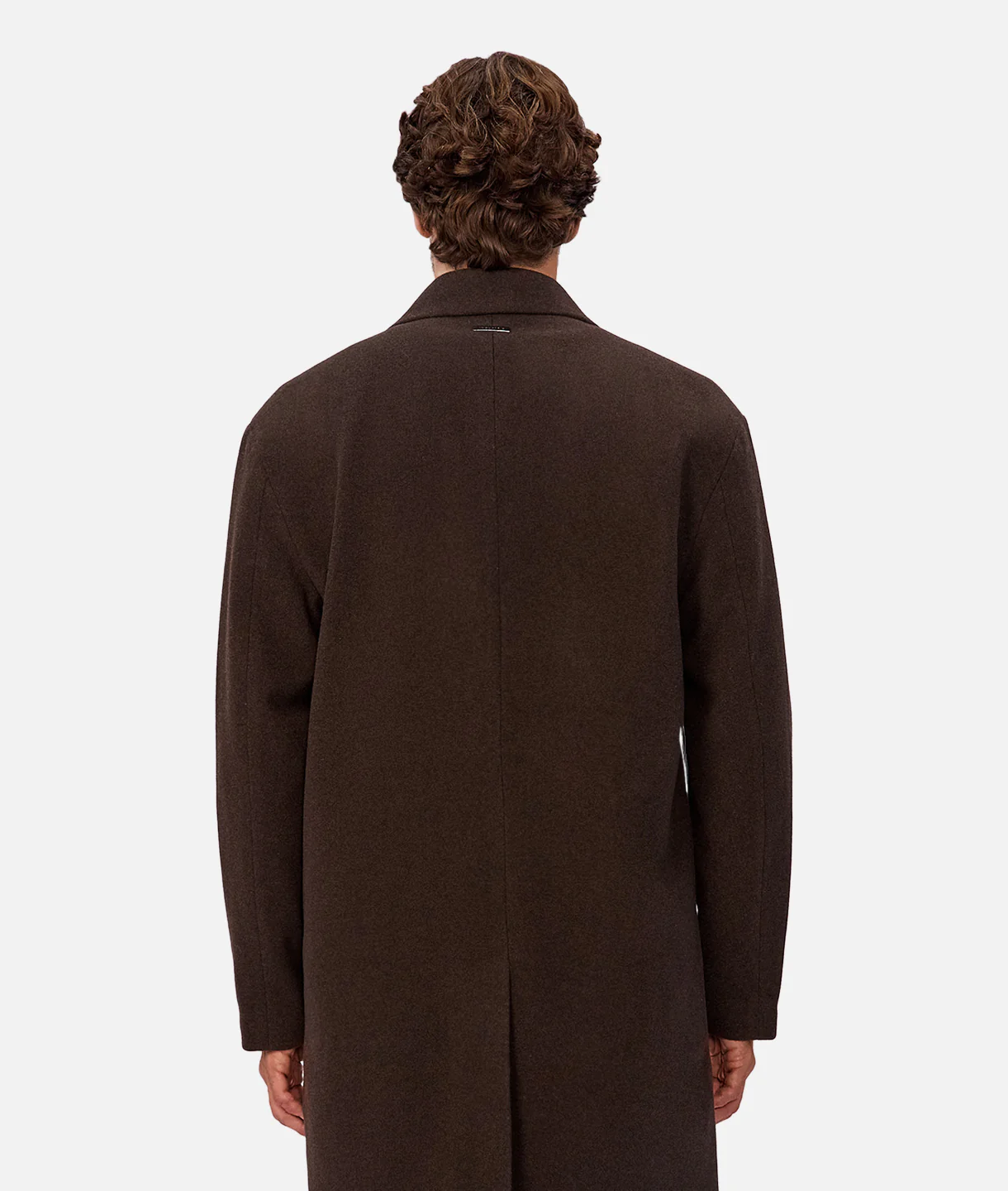 The Wool Blend Jacques Coat - Chocolate - Image 4