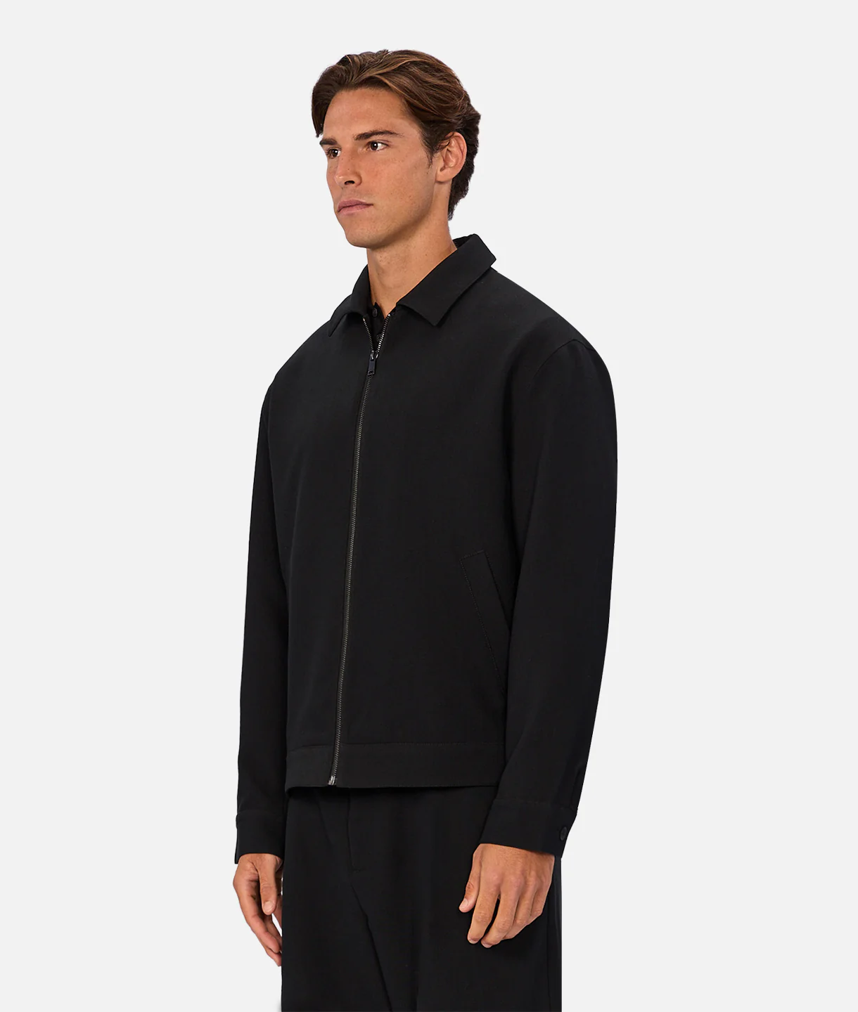 The Light Weight Lusso Bomber Jacket - Black - Image 3
