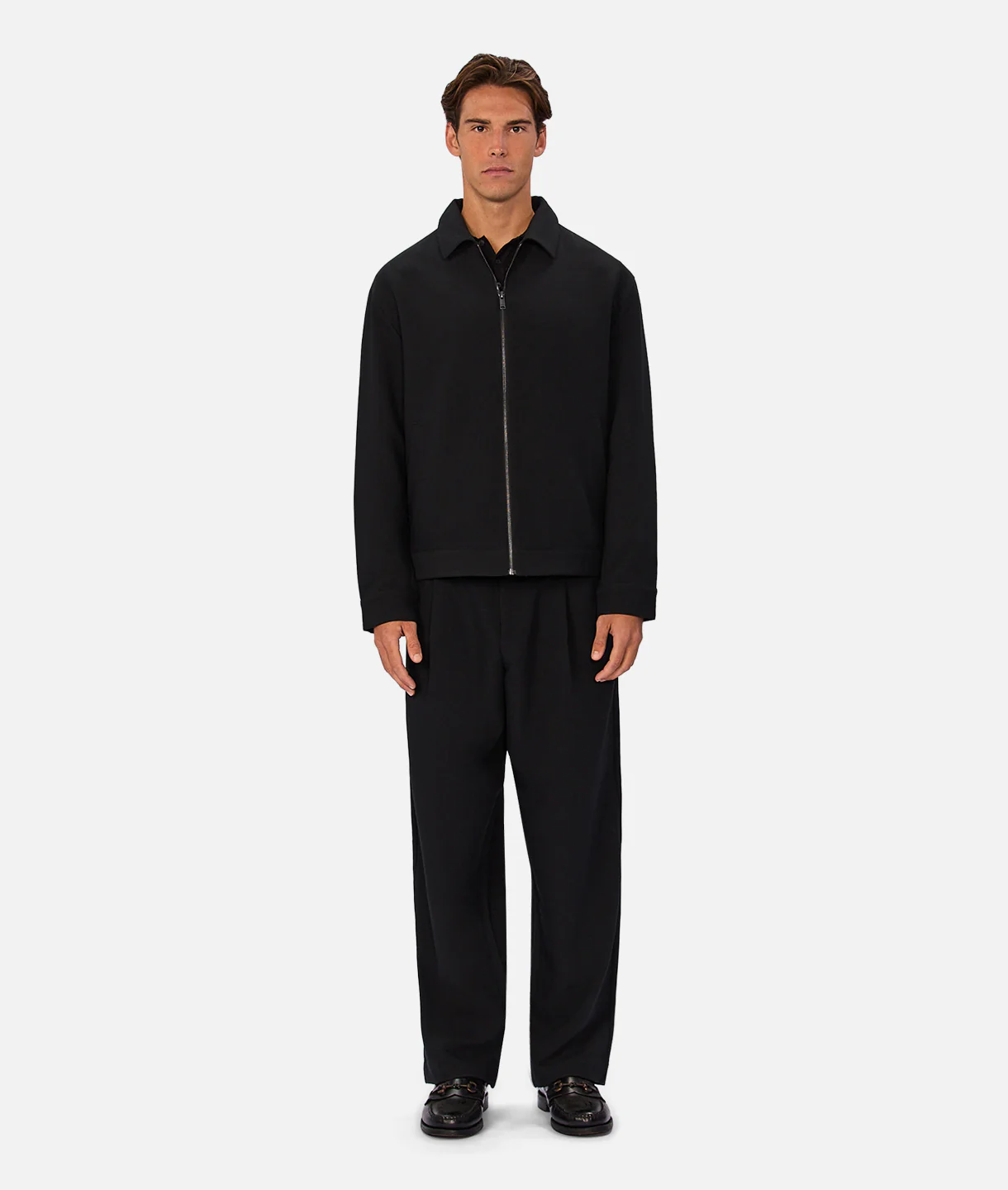 The Light Weight Lusso Bomber Jacket - Black - Image 5