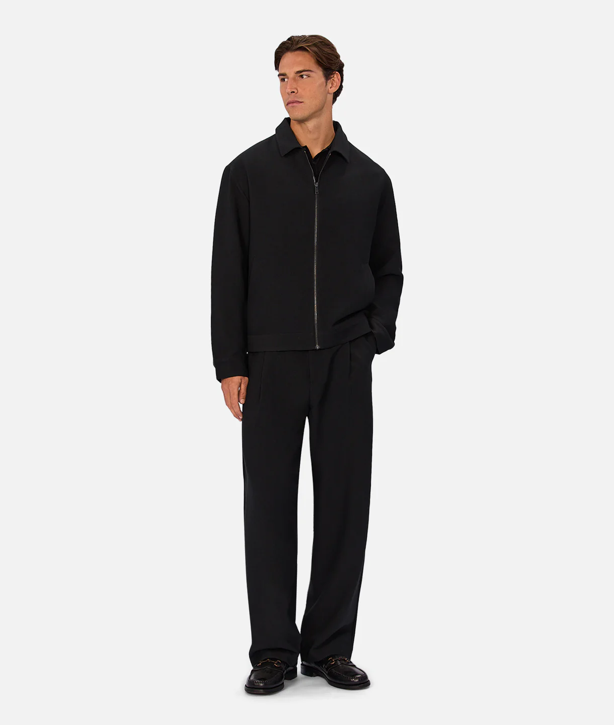 The Light Weight Lusso Bomber Jacket - Black - Image 7