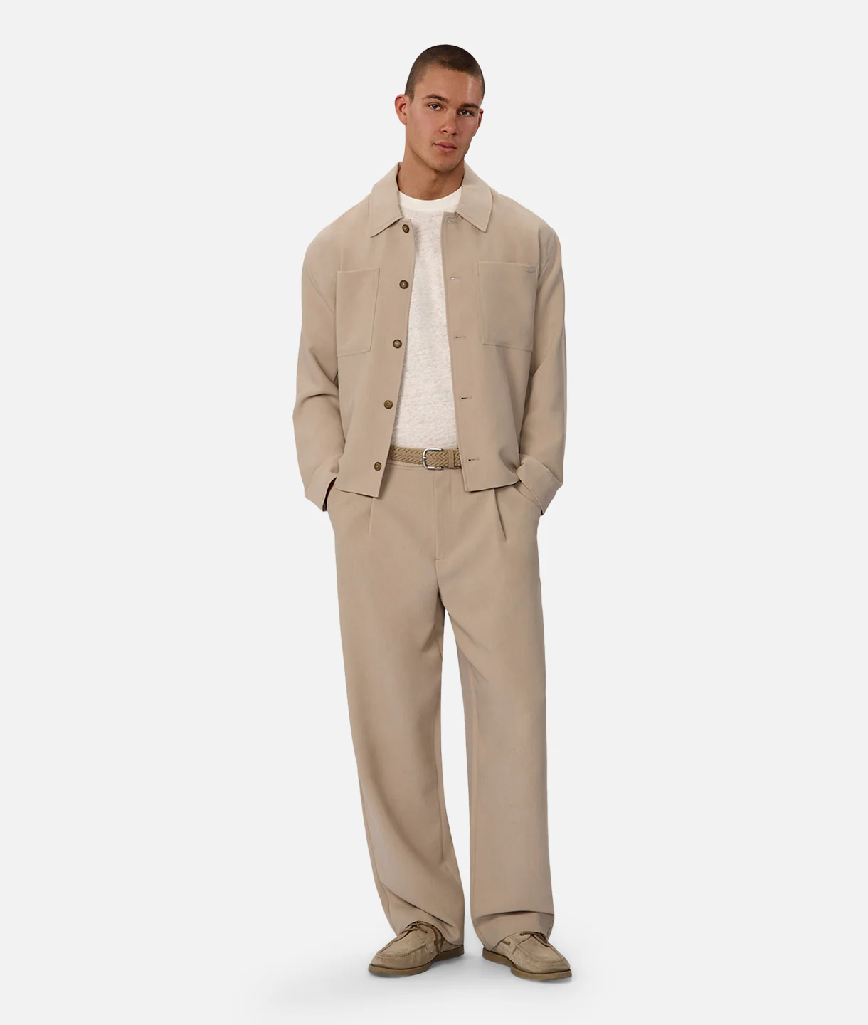 The Lightweight Lusso Jacket - Stone - Image 8