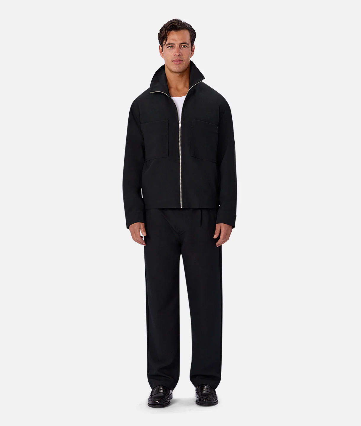 The Light Lusso Zip Thru Jacket - Black - Image 5