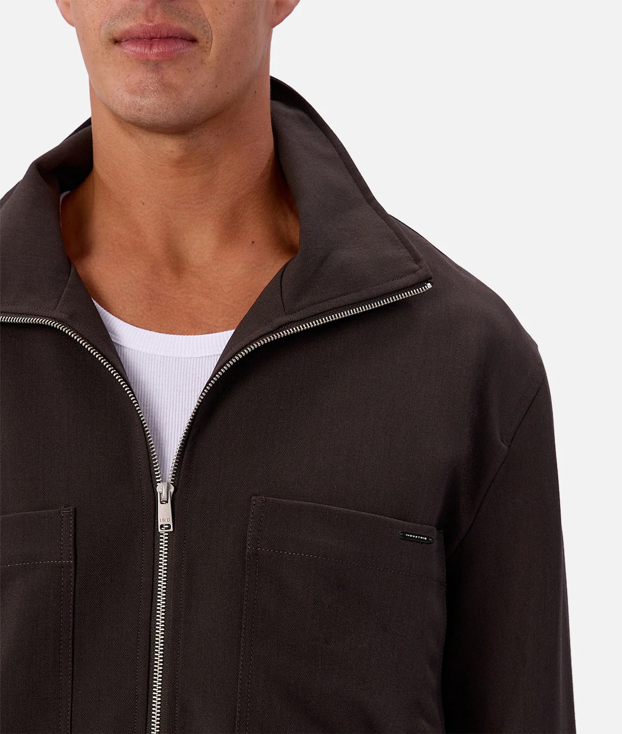 The Light Lusso Zip Thru Jacket - Dark Aubergine - Image 6