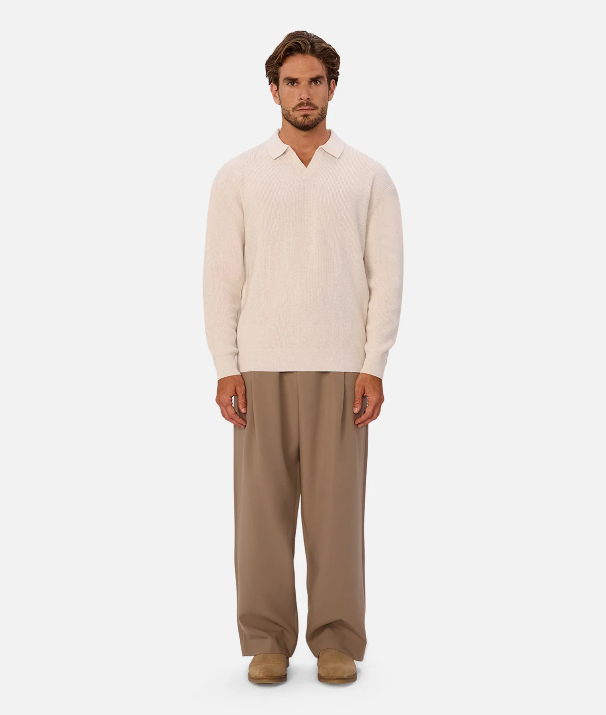 The New England Polo Sweater - Ivory - Image 6