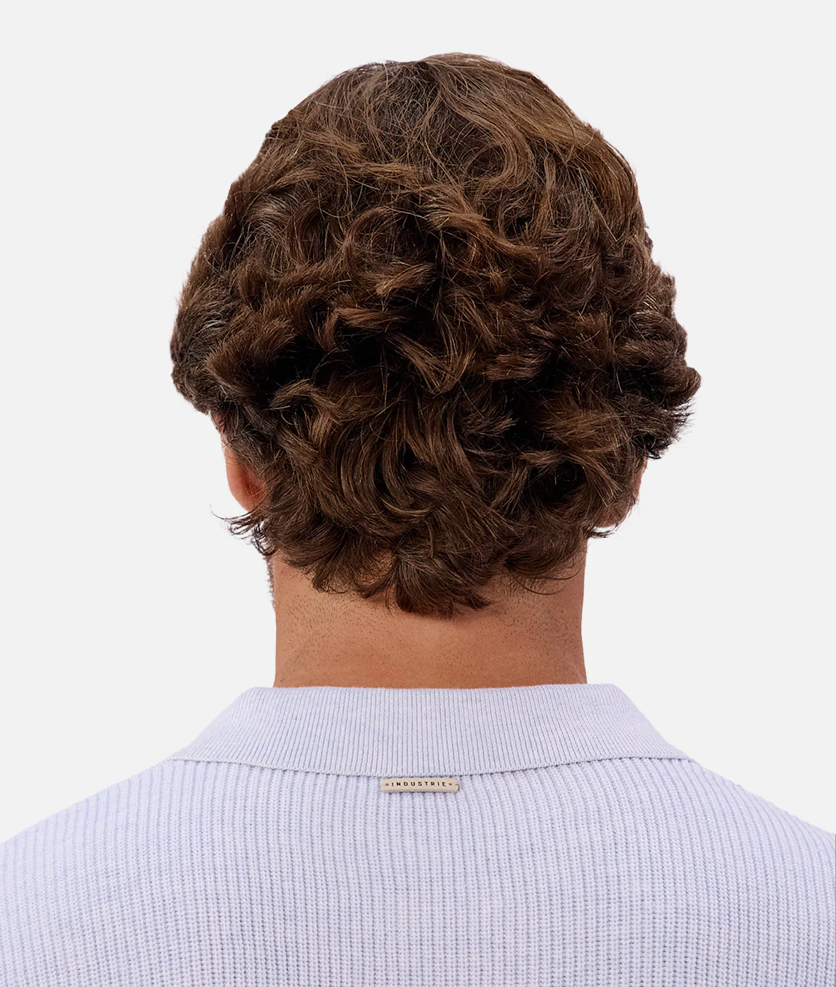 The New England Polo Sweater - Lt Blue Marle - Image 8