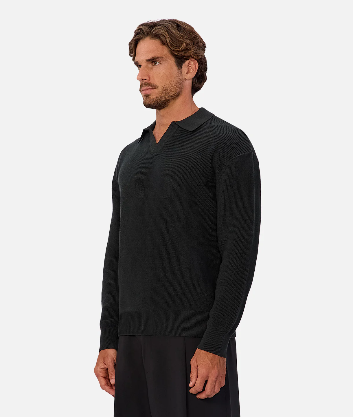 The New England Polo Sweater - Pine - Image 3