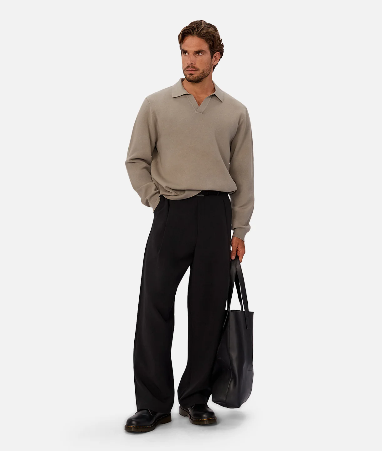 The Wynslow Polo Sweater - Sea Grass - Image 2