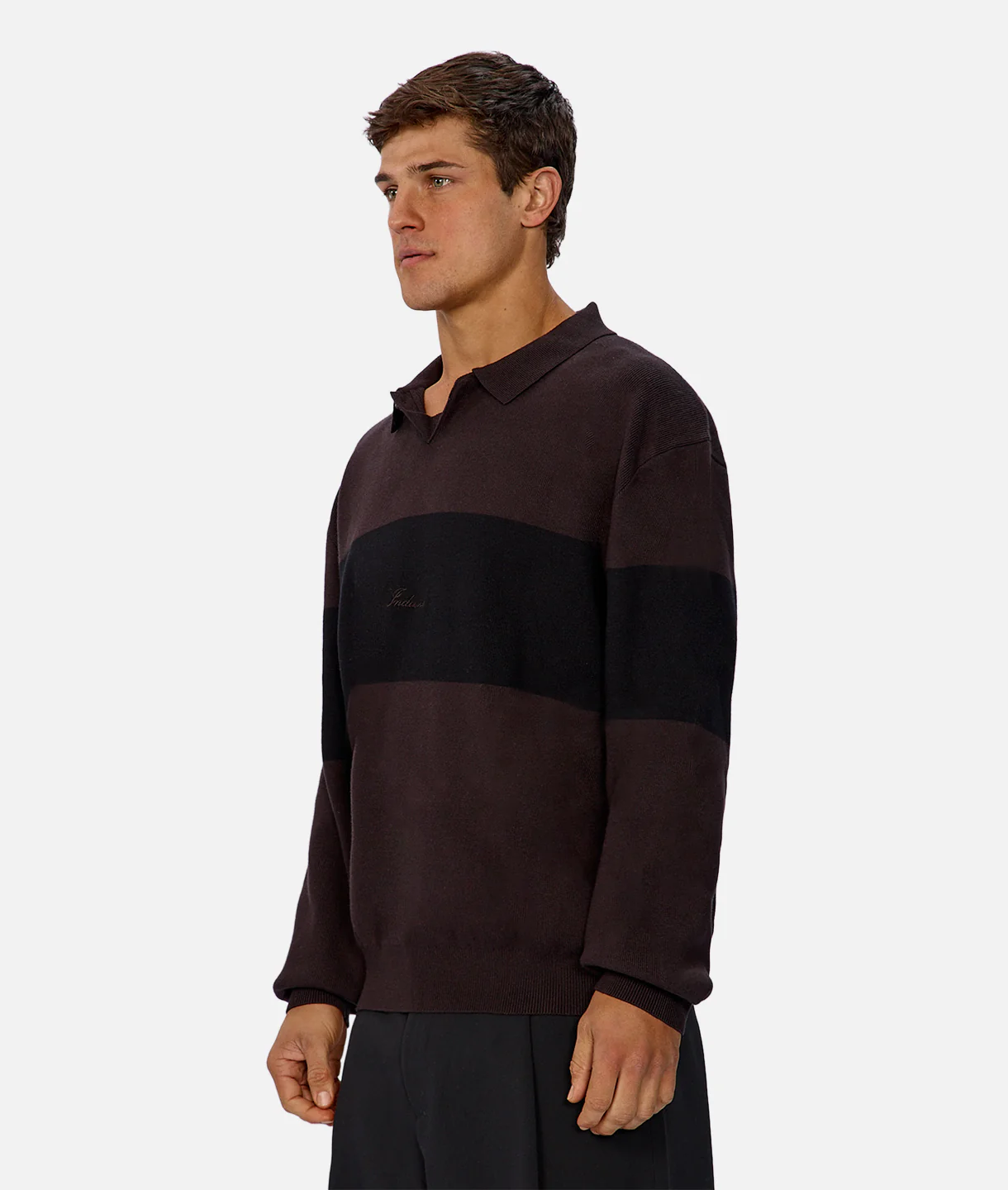 The Panelled Sweater - Espresso Black Combo - Image 3