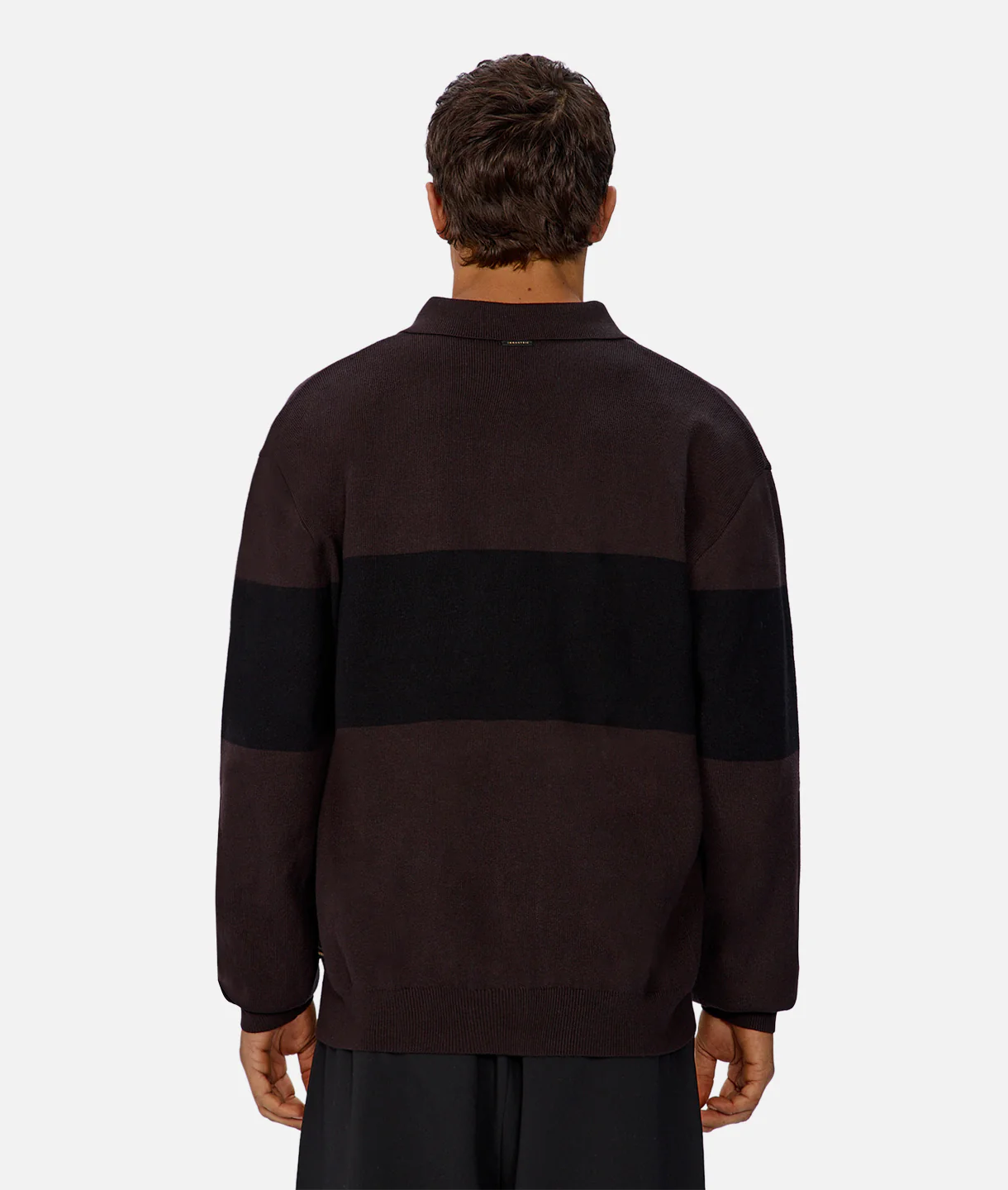 The Panelled Sweater - Espresso Black Combo - Image 4