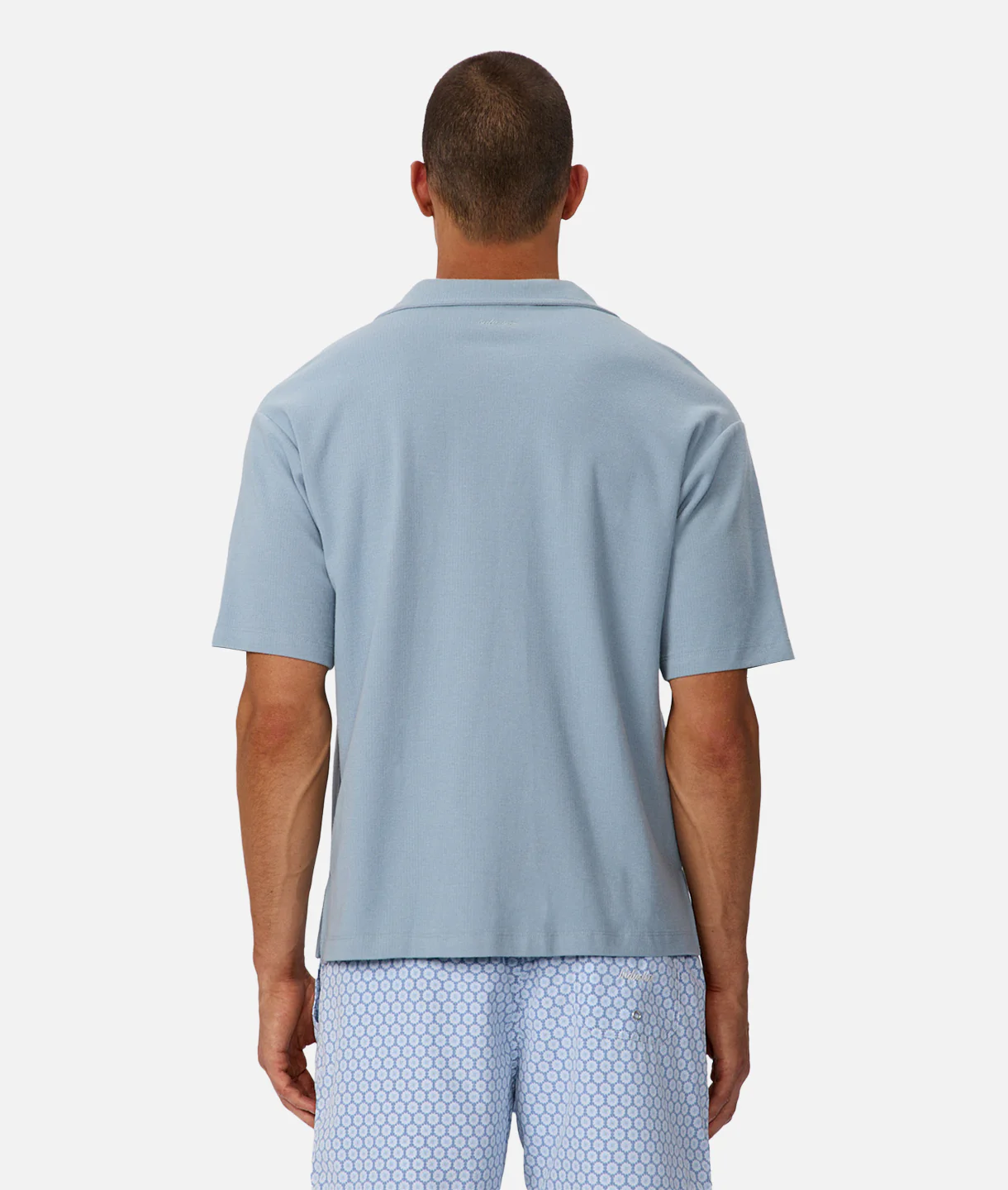 The Mercer Short Sleeve Shirt - Aqua - Image 4
