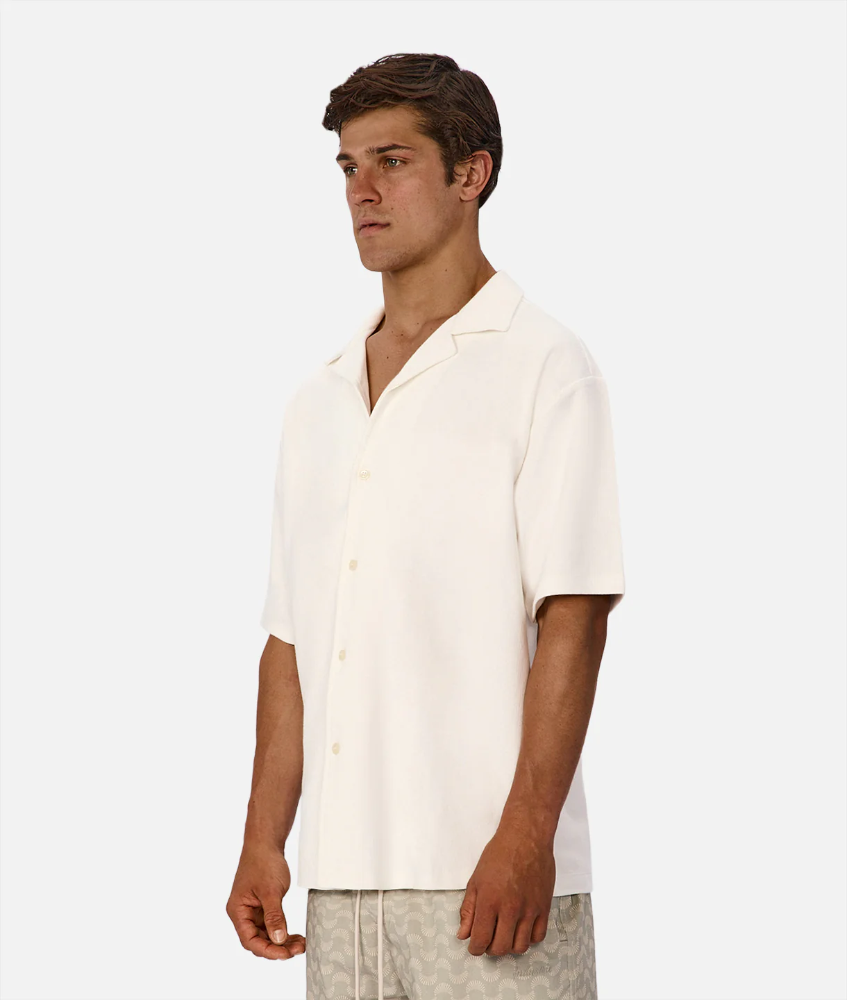 The Mercer Short Sleeve Shirt - Blanc - Image 3