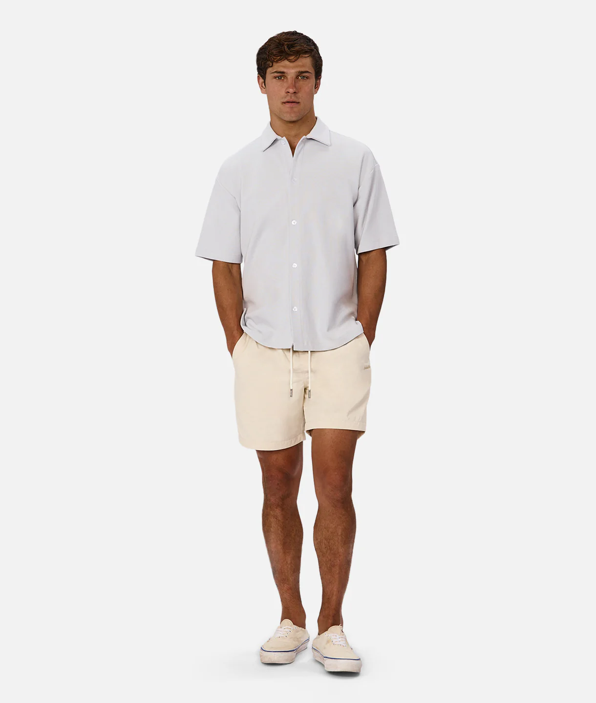 The Mercer Short Sleeve Shirt - Cloud - Image 2