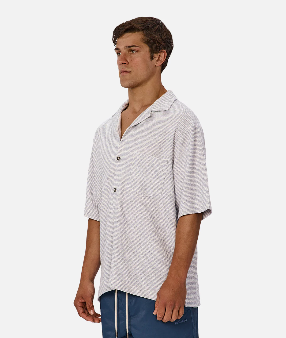 The Westlake Short Sleeve Shirt - Blue / White - Image 3