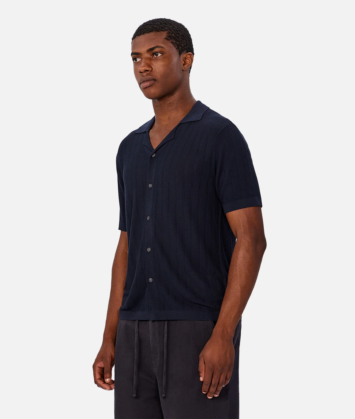 The St Pierre Short Sleeve Shirt - New Navy - Image 4
