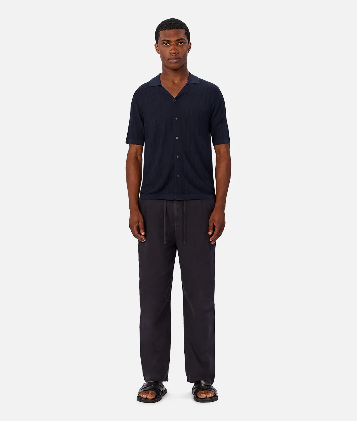 The St Pierre Short Sleeve Shirt - New Navy - Image 6