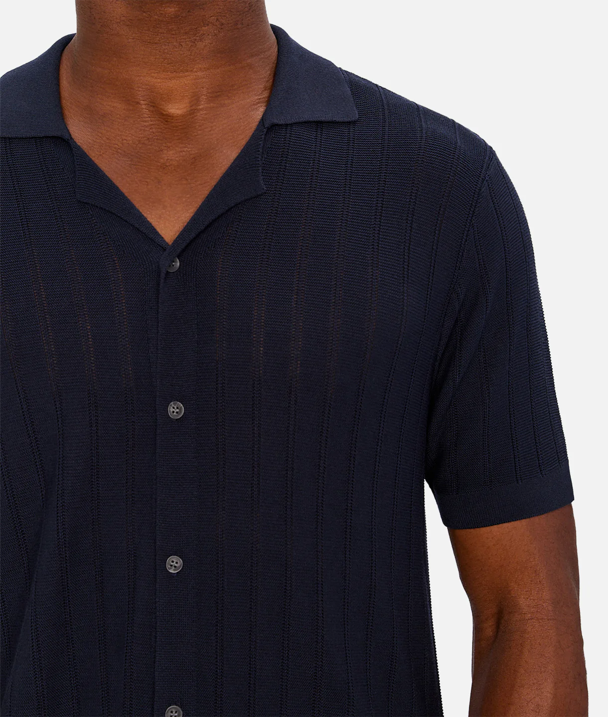 The St Pierre Short Sleeve Shirt - New Navy - Image 7