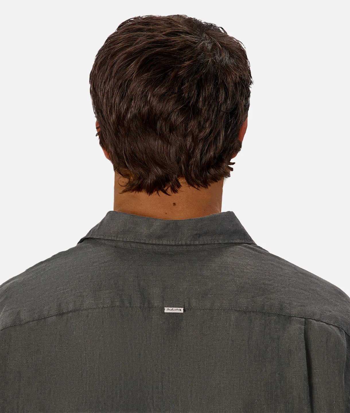 The St Martins Long Sleeve Linen Shirt - Elm - Image 7