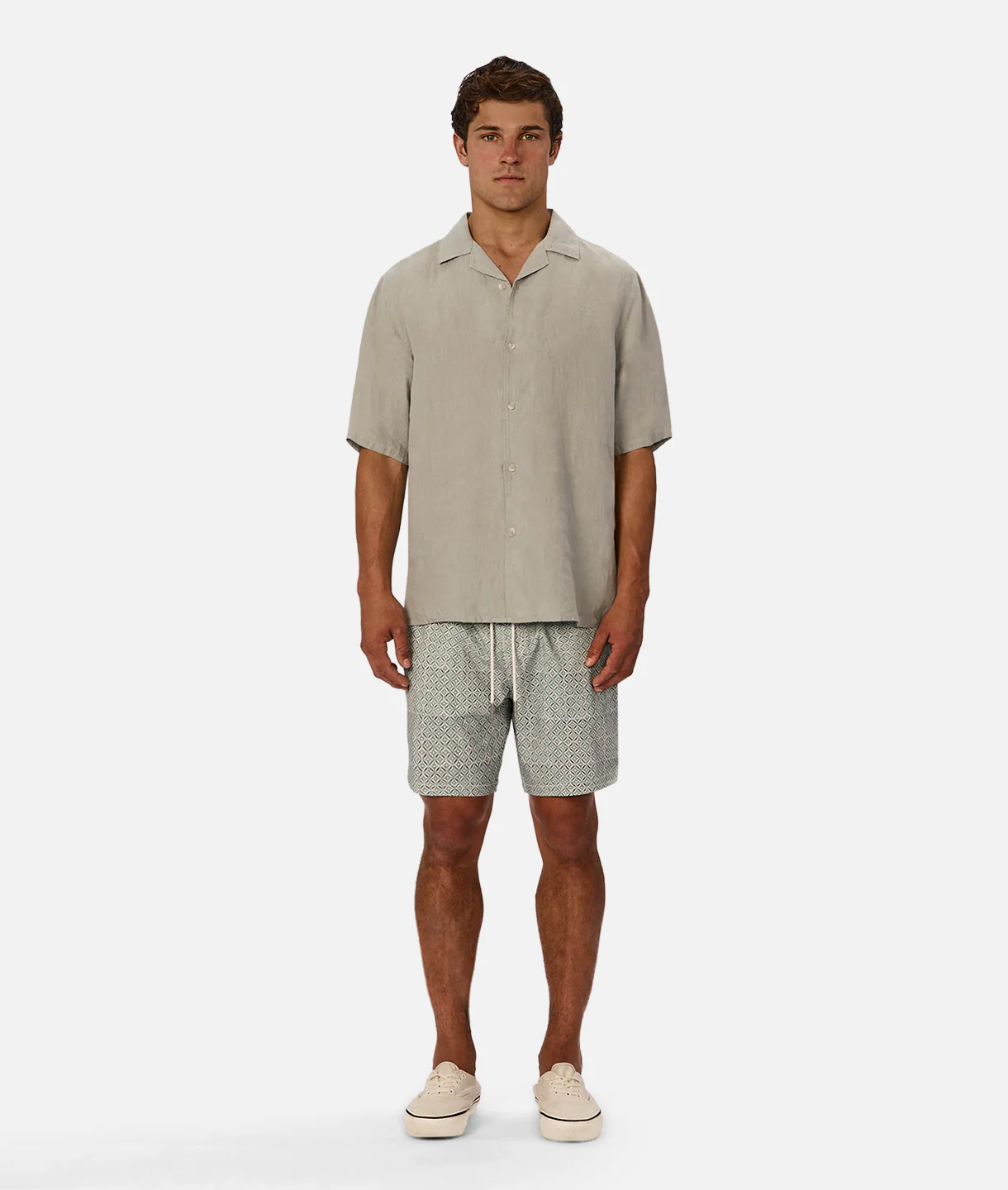 The St Martins Short Sleeve Linen Shirt - Spruce - Image 5