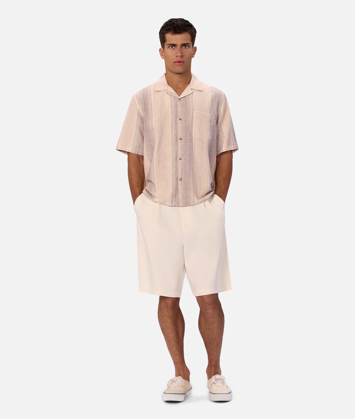 The Sunset Short Sleeve Shirt - Lavender/Musk - Image 8