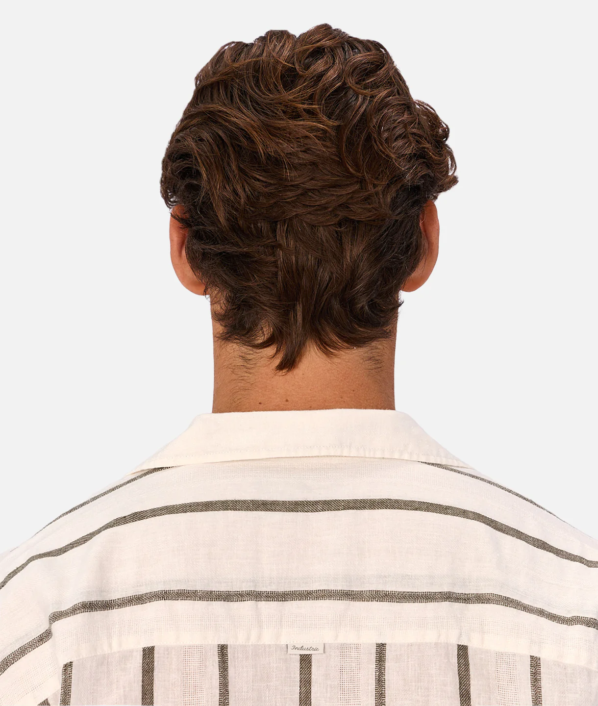 The Mulholland Short Sleeve Shirt - Off White / Olive - Image 7