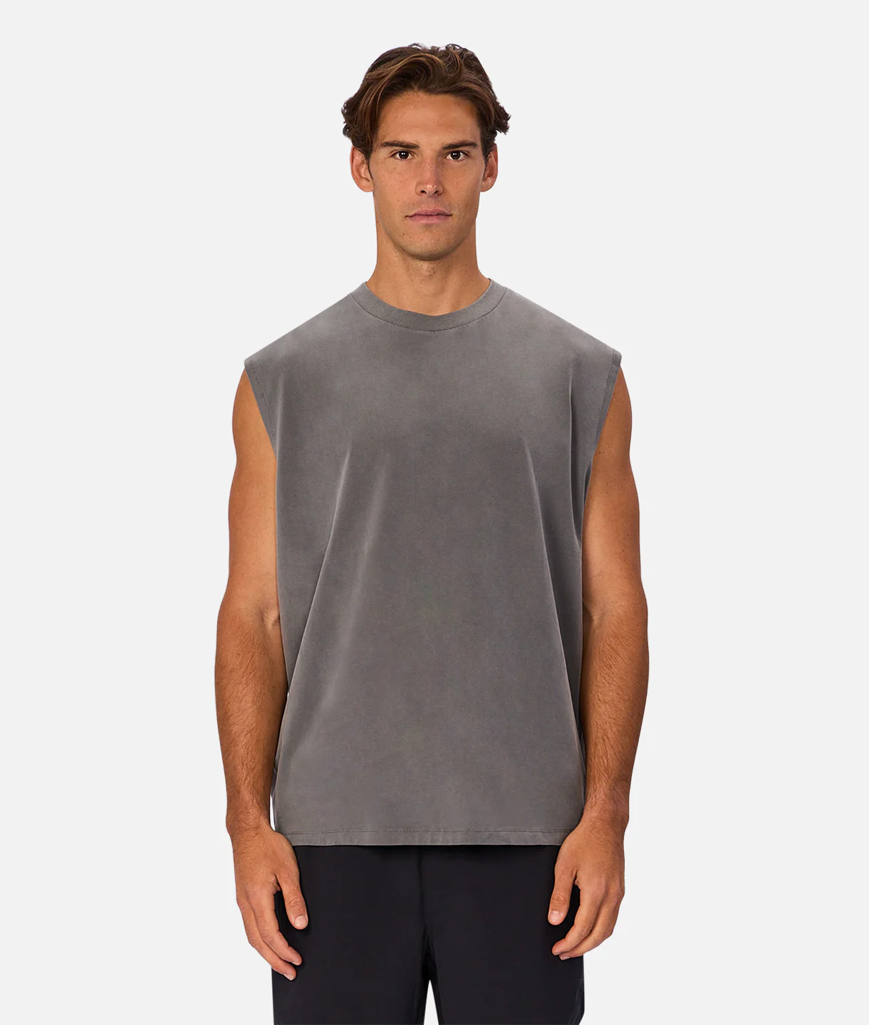 The Kosta Sleeveless T-Shirt - Gunmetal