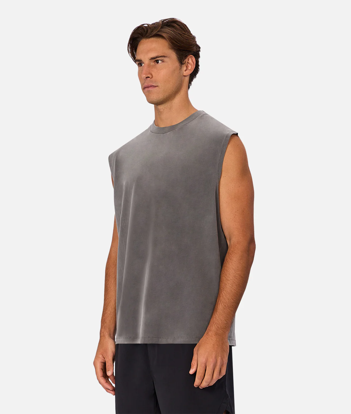 The Kosta Sleeveless T-Shirt - Gunmetal - Image 3