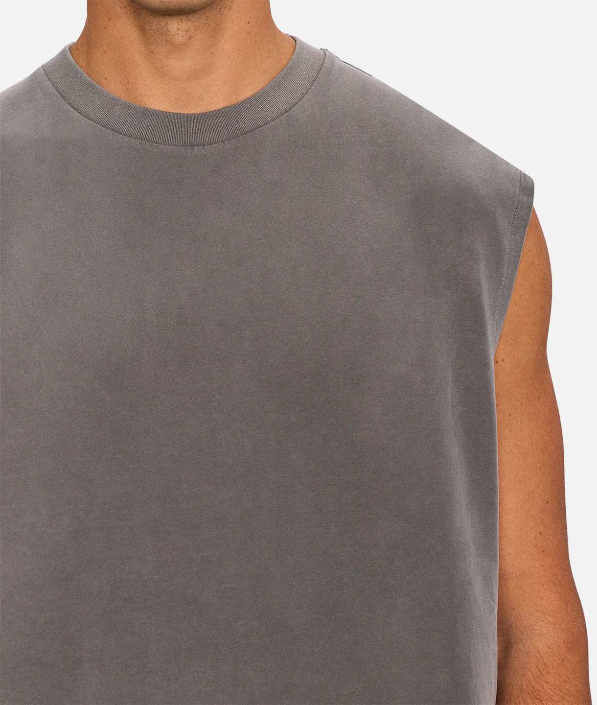 The Kosta Sleeveless T-Shirt - Gunmetal - Image 6