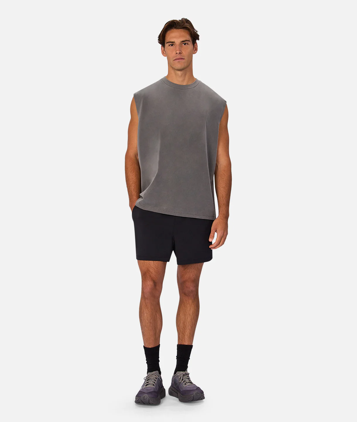 The Kosta Sleeveless T-Shirt - Gunmetal - Image 8