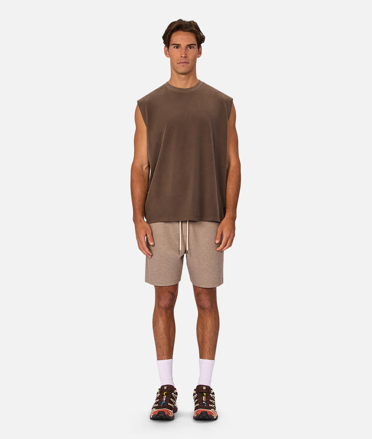 The Kosta Sleeveless T-Shirt - Mocha - Image 5