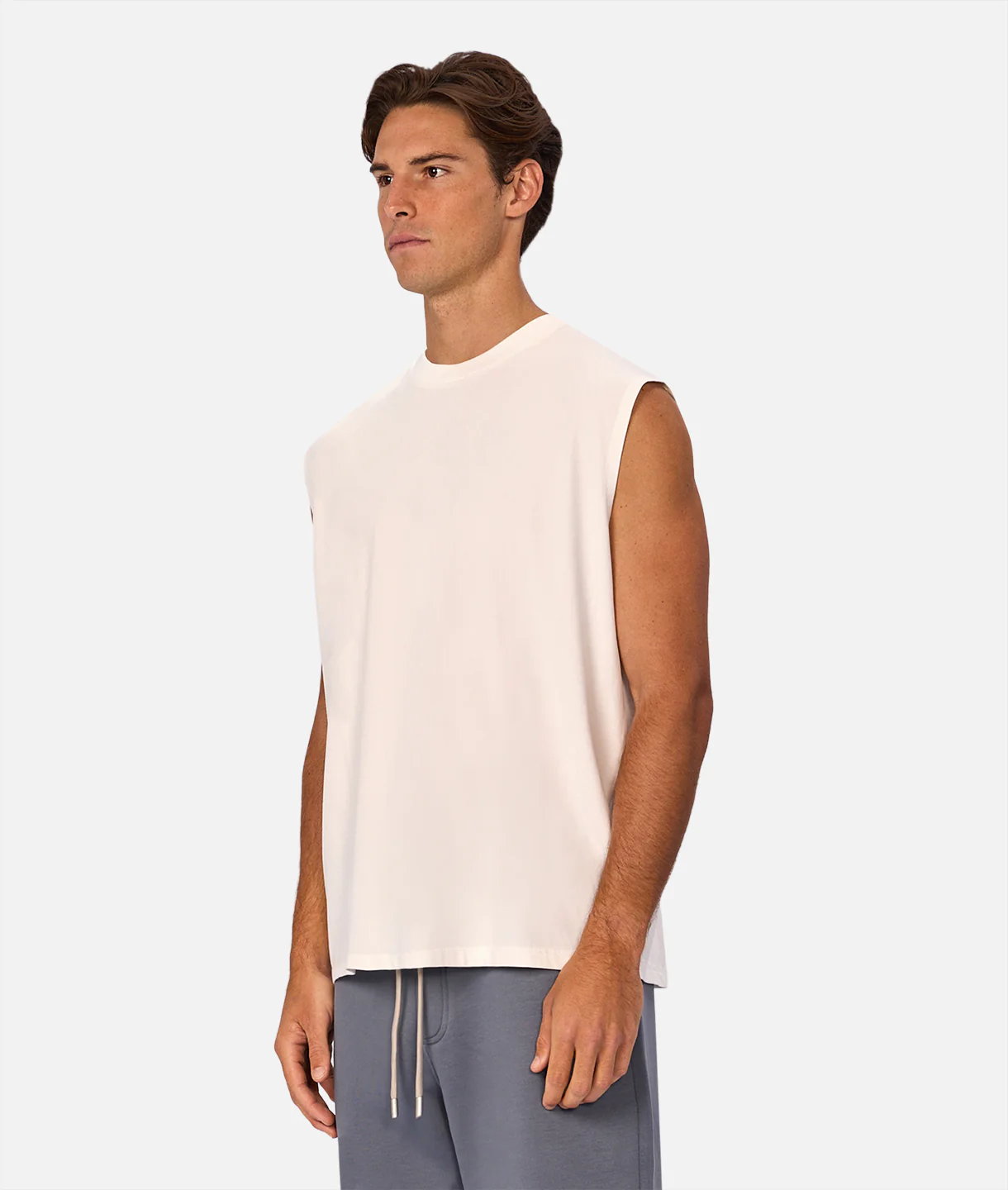 The Kosta Sleeveless T-Shirt - Winter White - Image 3