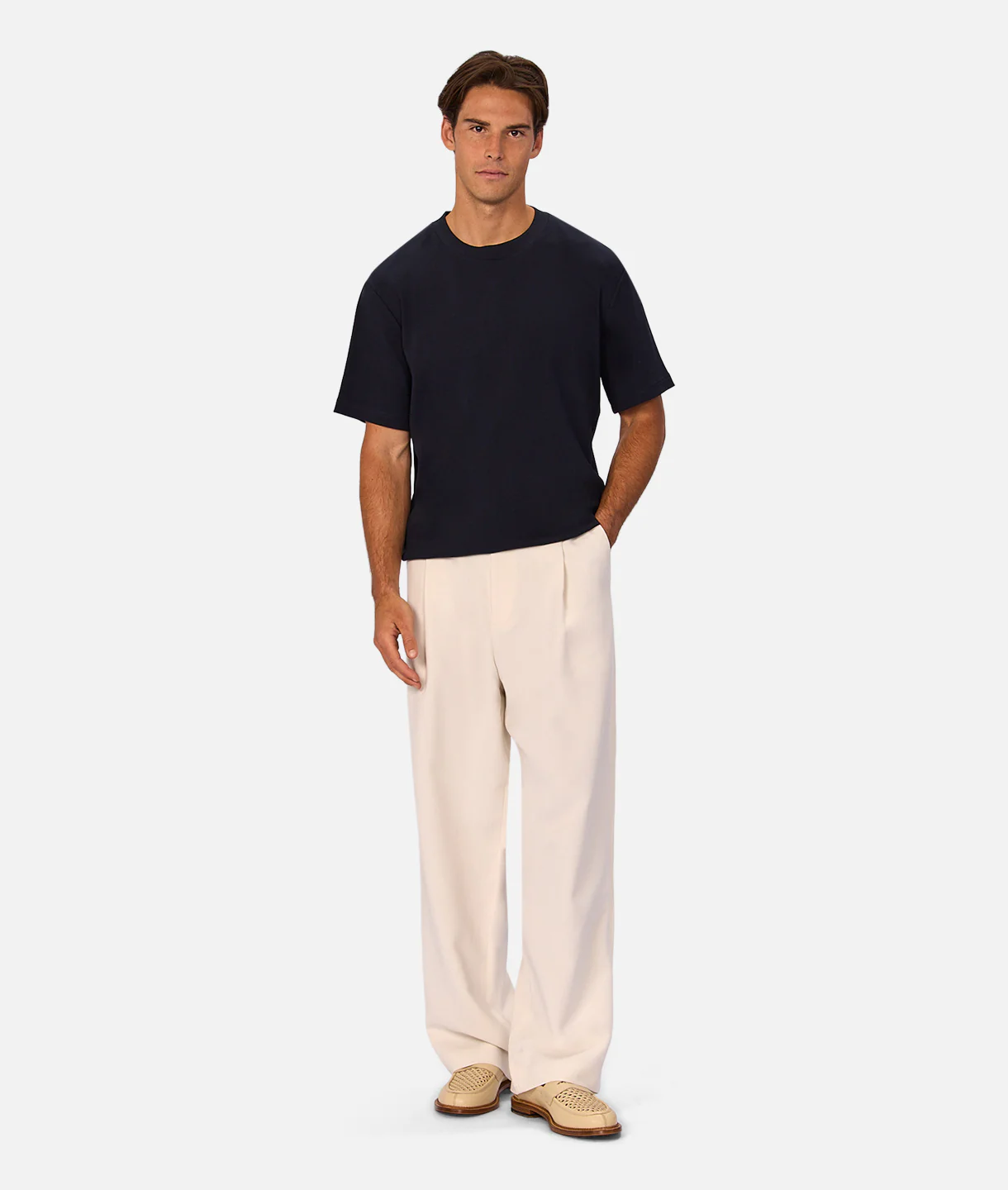 The Lightweight Lusso Pant - Cream - Image 2