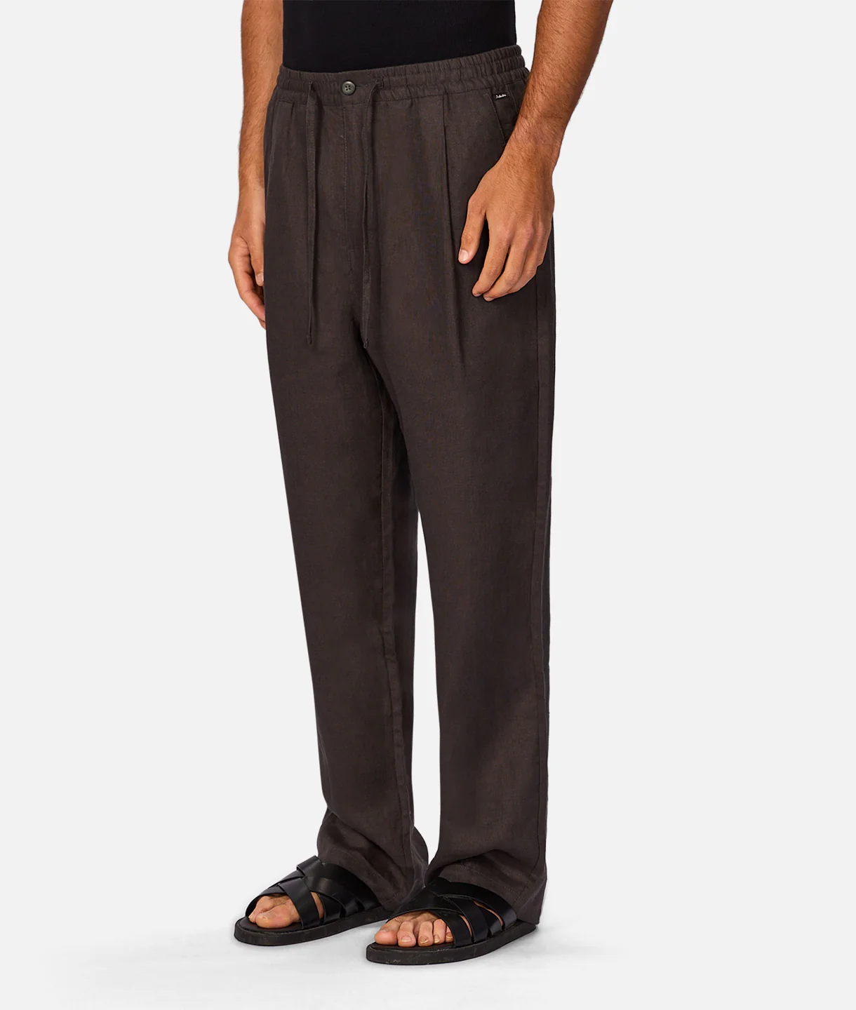 The Catania Linen Pant - Chestnut - Image 3