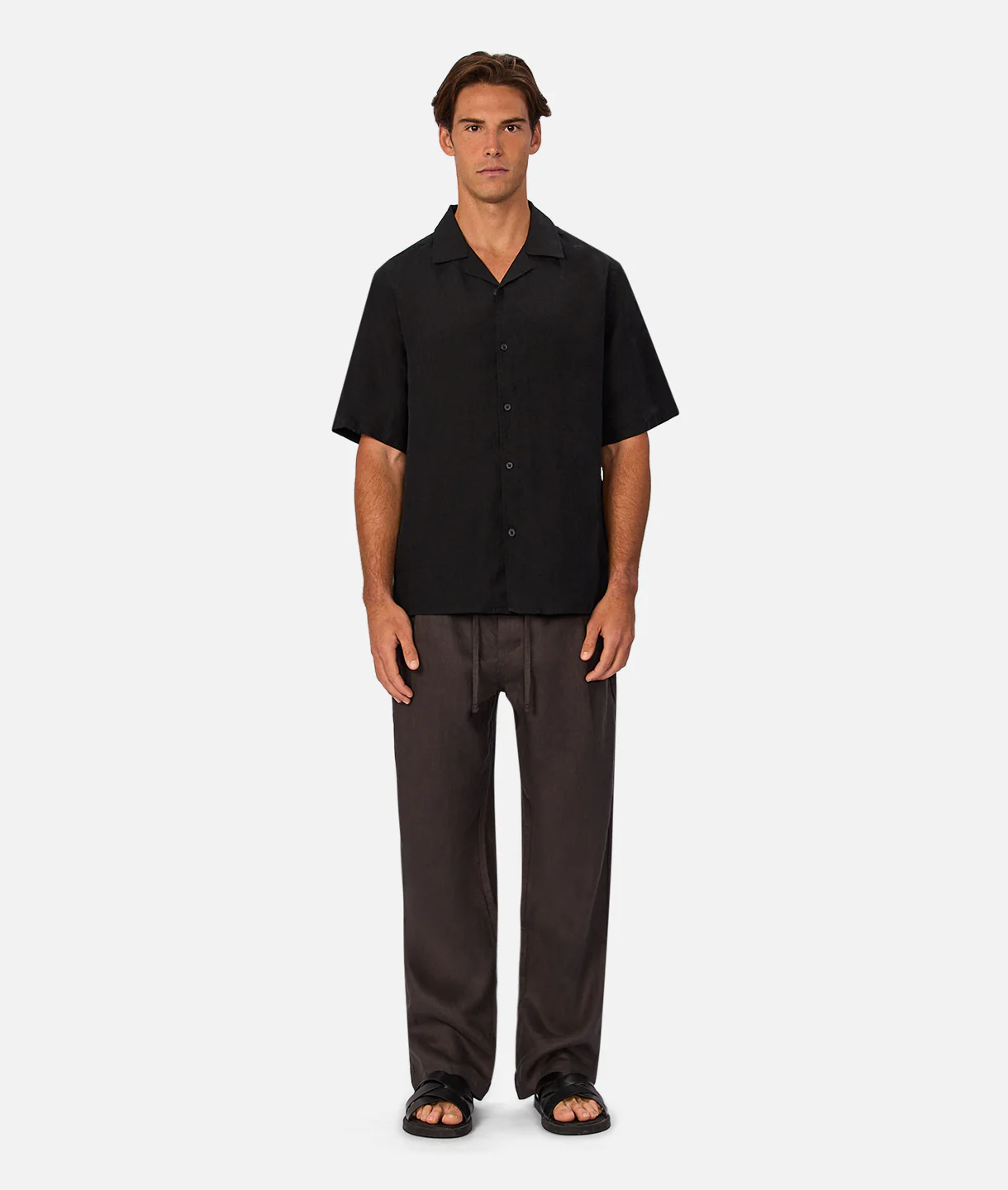 The Catania Linen Pant - Chestnut - Image 4