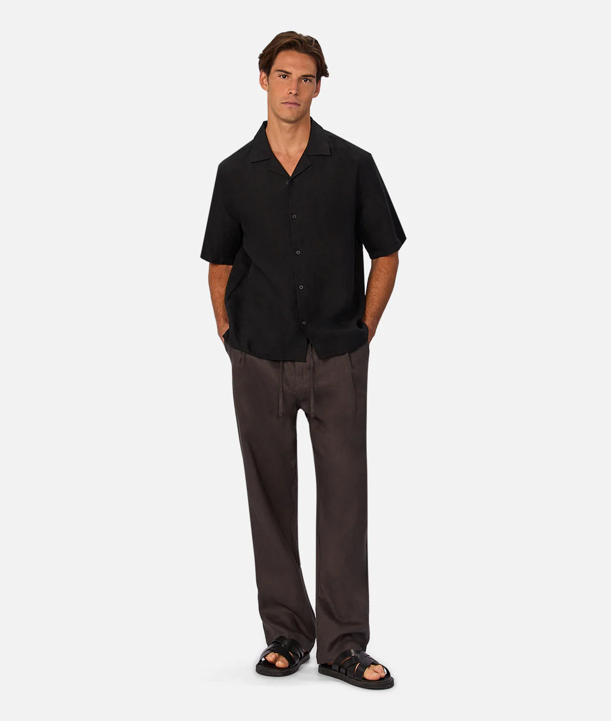 The Catania Linen Pant - Chestnut - Image 7