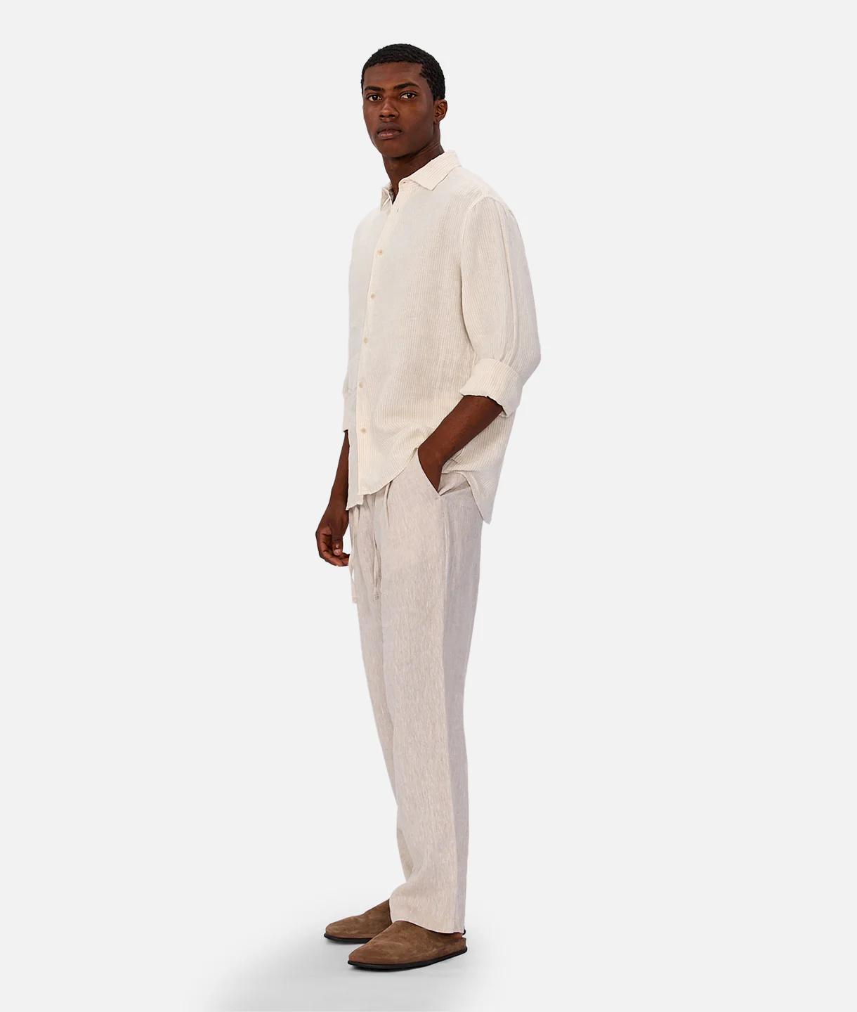 The Catania Linen Pant - Kalamata - Image 2