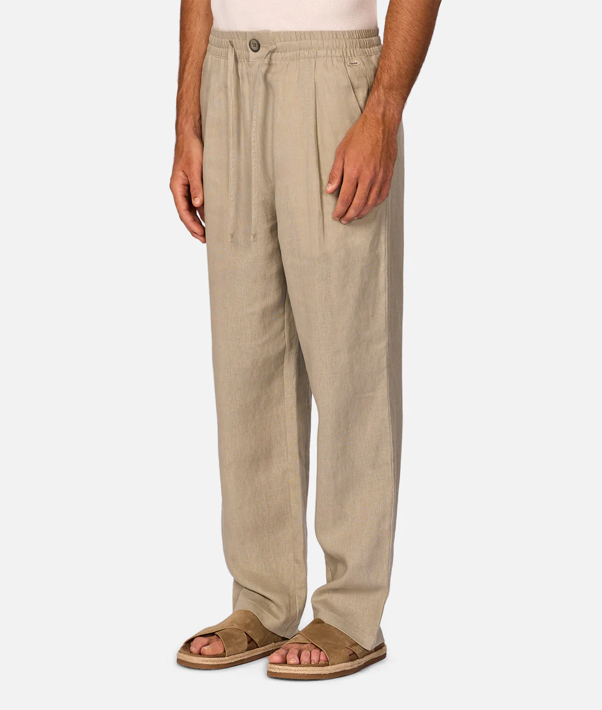 The Catania Linen Pant - Shallot - Image 3