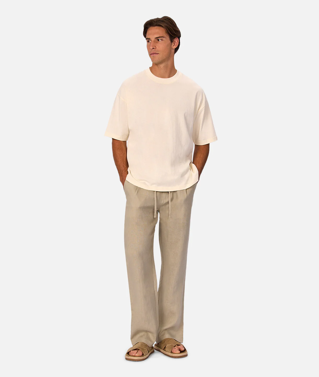 The Catania Linen Pant - Shallot - Image 7