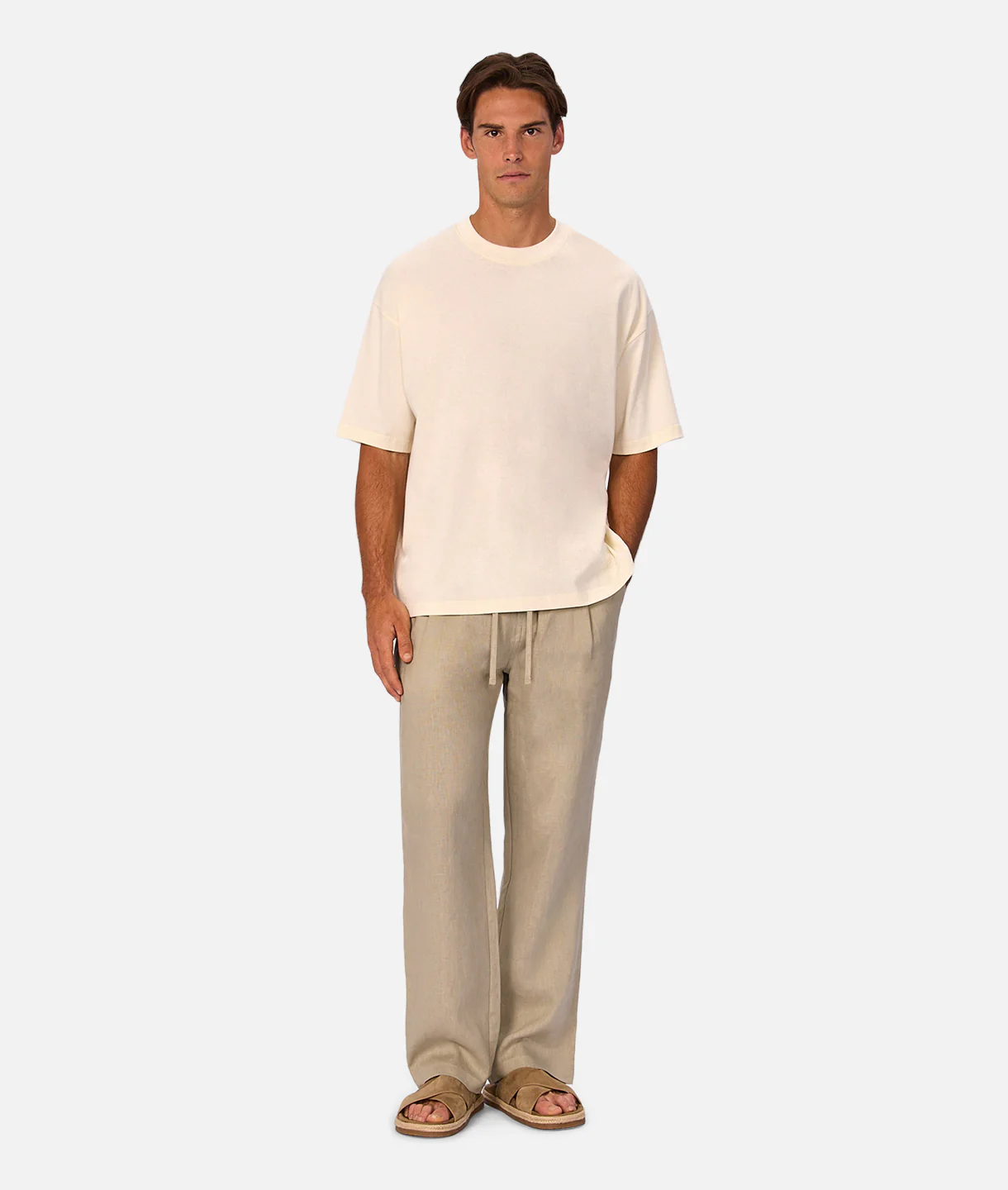 The Catania Linen Pant - Shallot - Image 9