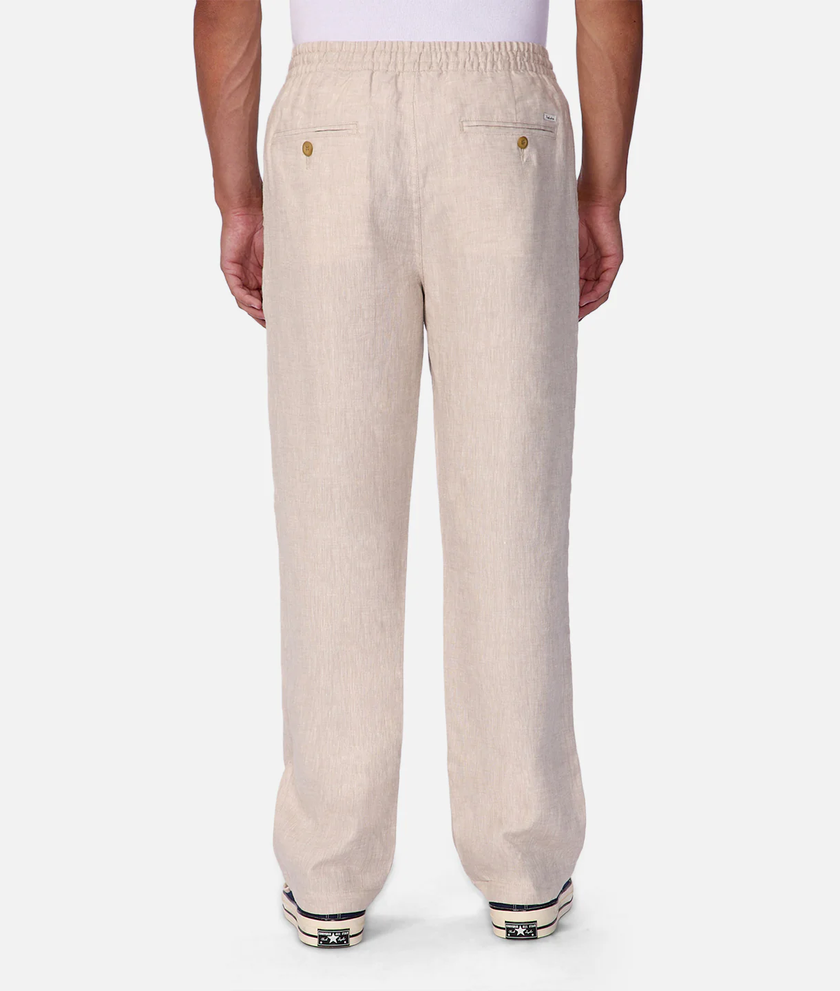 The Catania Linen Pant - Wheat - Image 4