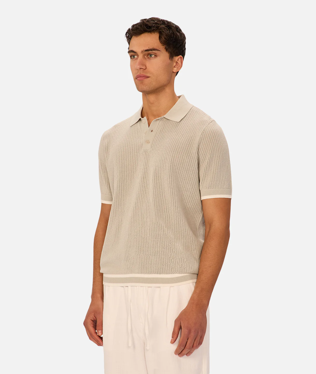 The Serrano Polo - Duck Egg/Chalk - Image 3