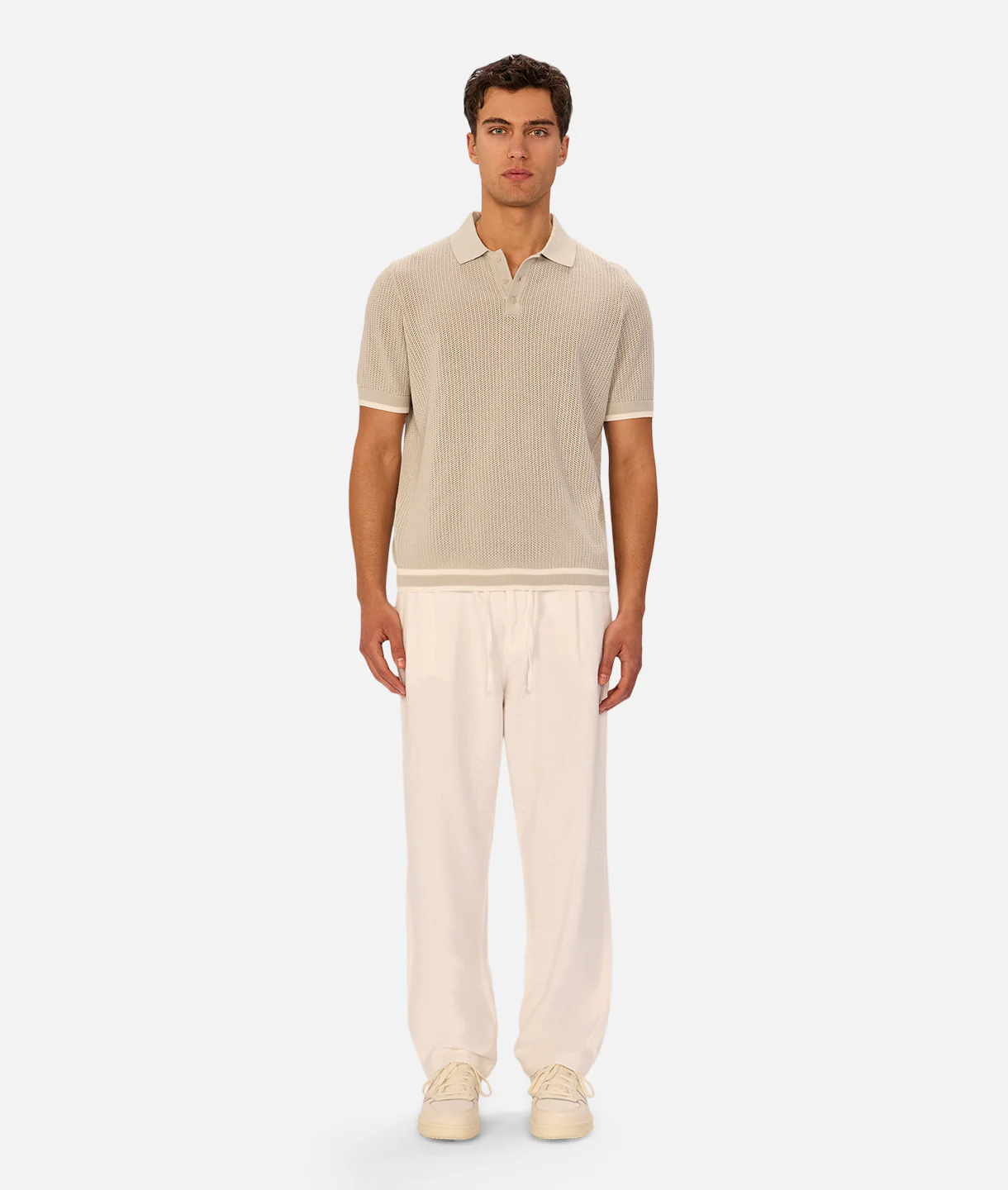 The Serrano Polo - Duck Egg/Chalk - Image 5