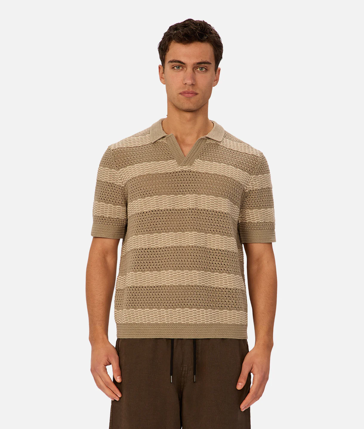 The Menorca Polo - Olive / Stone