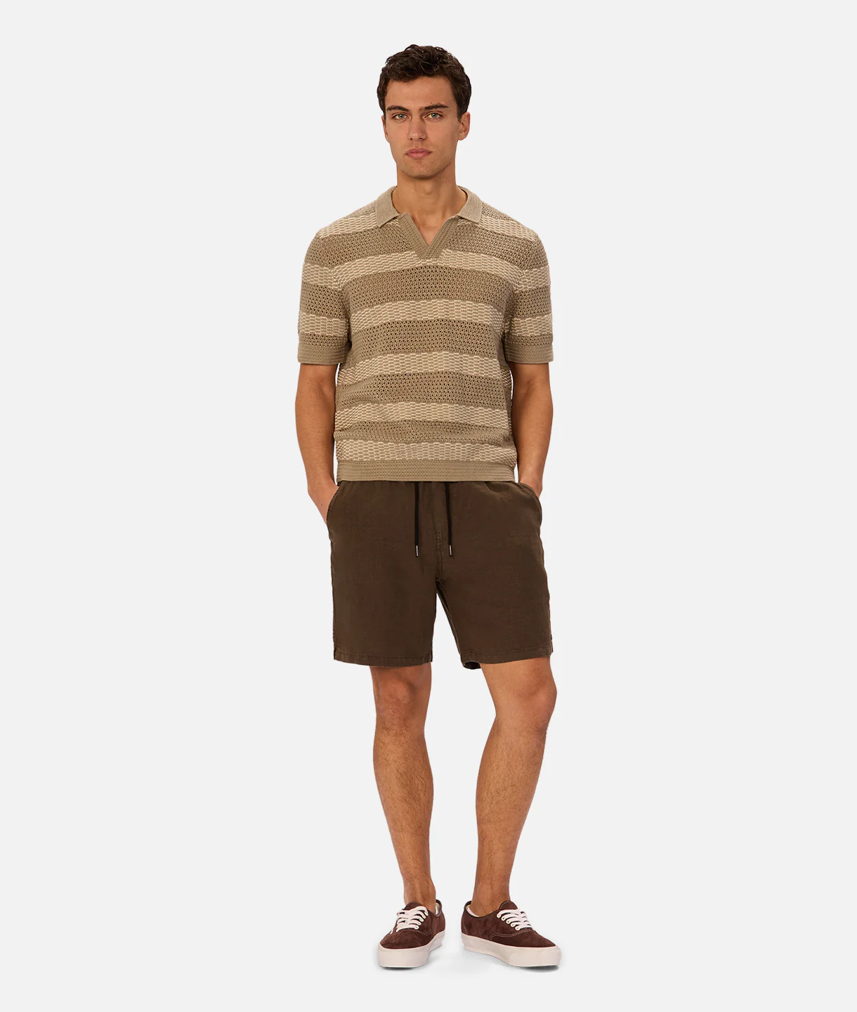 The Menorca Polo - Olive / Stone - Image 2