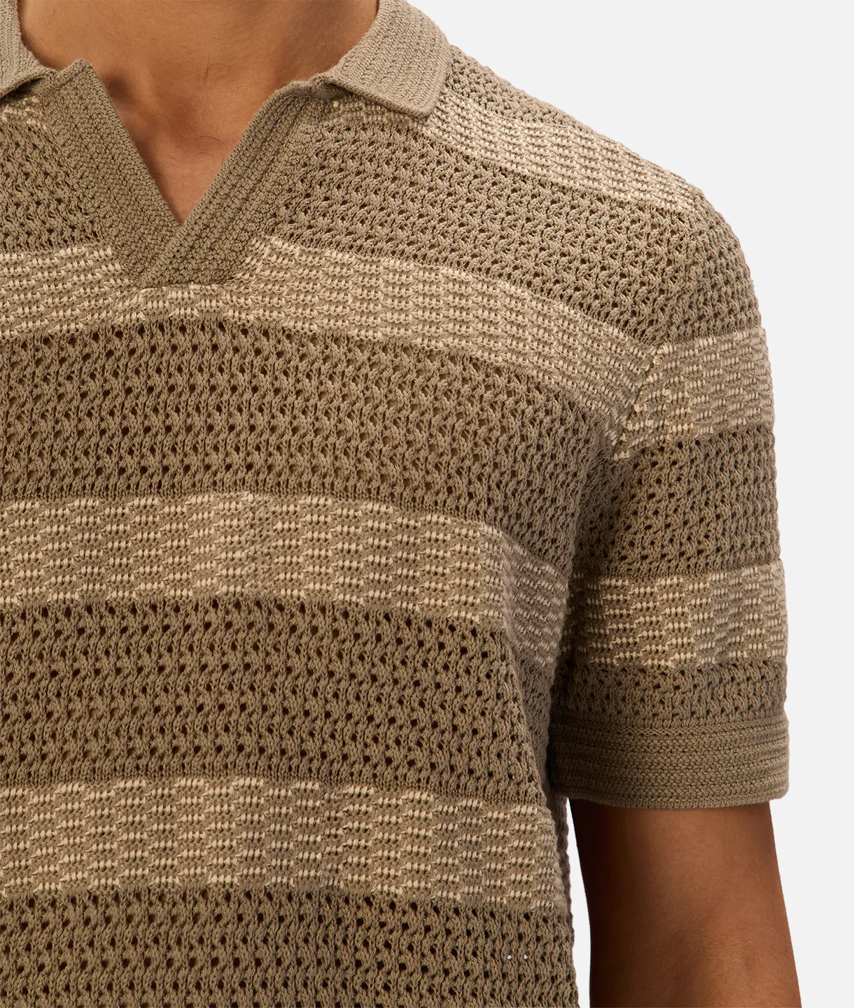 The Menorca Polo - Olive / Stone - Image 6