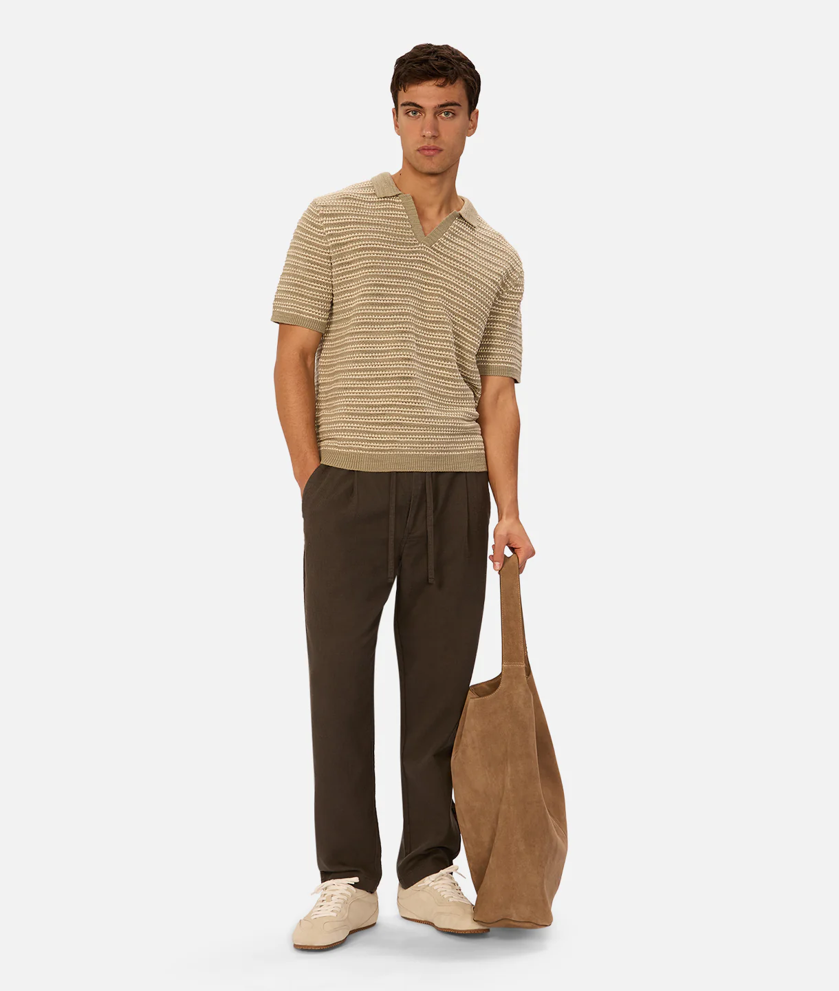The Matera Polo - Olive / Stone - Image 5