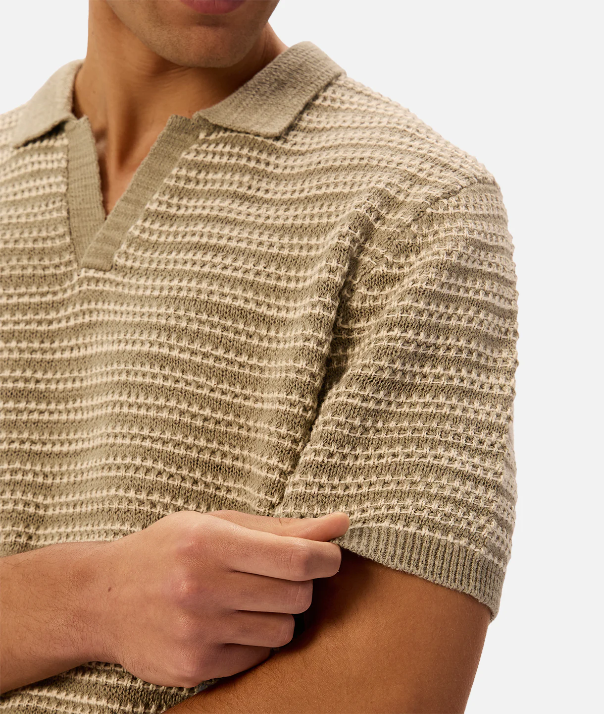 The Matera Polo - Olive / Stone - Image 8