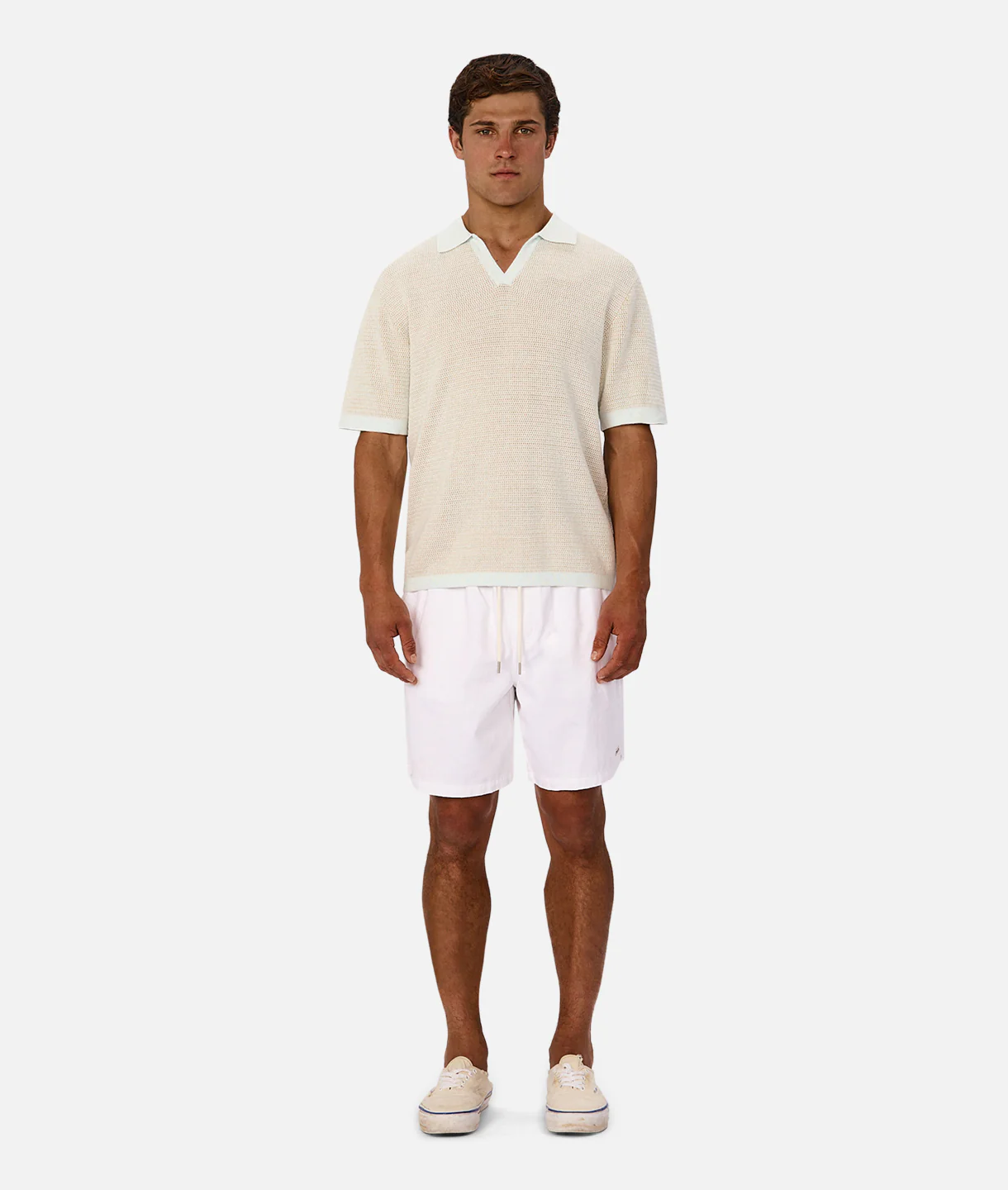 The Laveno Polo - Mint / Camel - Image 5