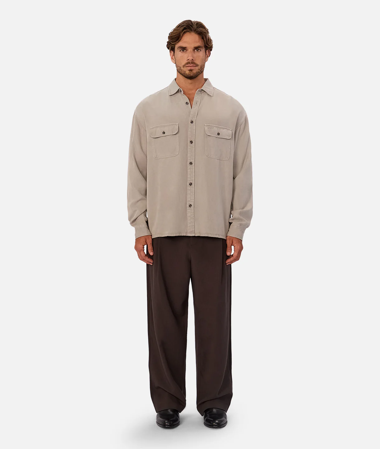 The Stockholm Long Sleeve Shirt - Sage - Image 5