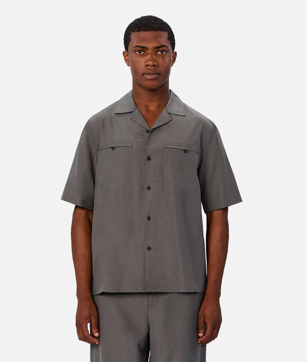 The Miami Short Sleeve Shirt - Aluminium